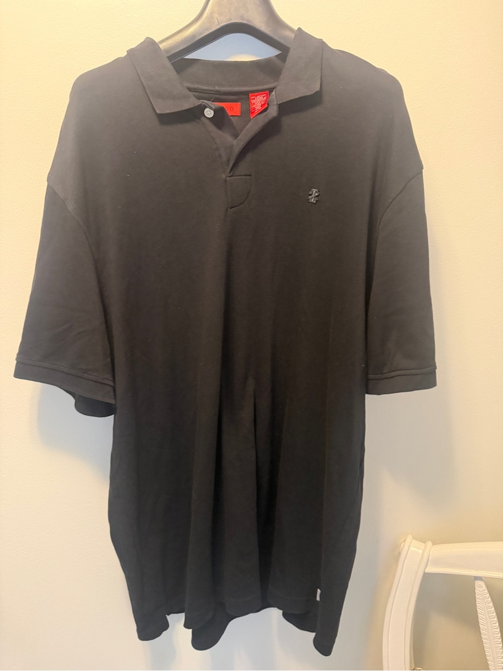 Izod Black Men's Polo with Subtle Embroidered Logo